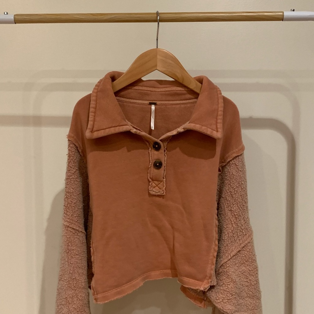 Oversized Cropped Sweater/Sweatshirt from Free People